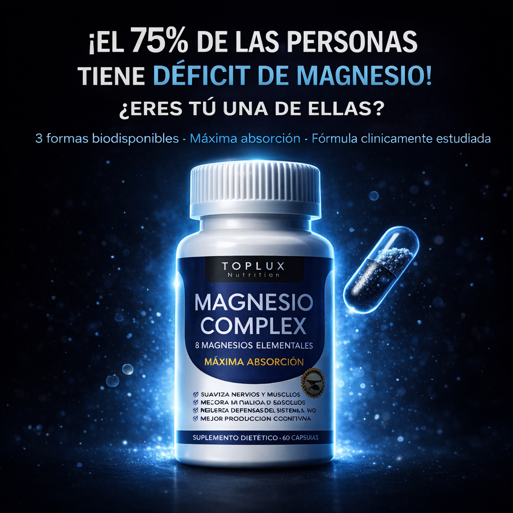 MagnaForce 8™ – Complejo de 8 Magnesios Elementales para Máxima Absorción, Energía y Recuperación Muscular