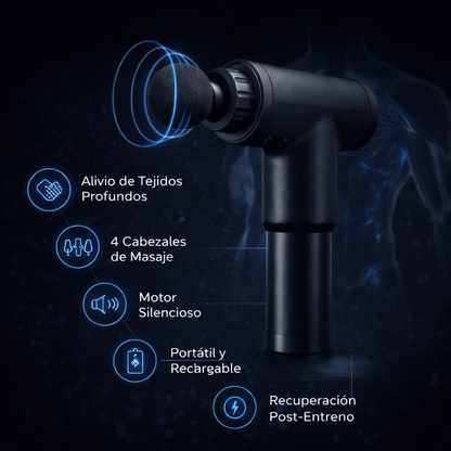 PowerGun Pro™ – Pistola de Masaje Percusivo de Alta Potencia para Alivio Muscular Profundo, Recuperación Rápida y Cuerpo Sin Tensión