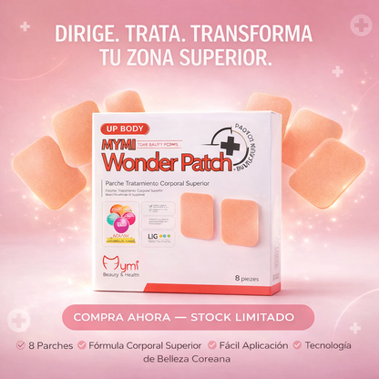 MYMI Wonder Patch™ – Parches Reductores de Absorción Rápida para Moldear Abdomen, Brazos y Rostro sin Esfuerzo