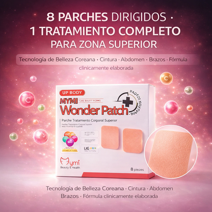 MYMI Wonder Patch™ – Parches Reductores de Absorción Rápida para Moldear Abdomen, Brazos y Rostro sin Esfuerzo