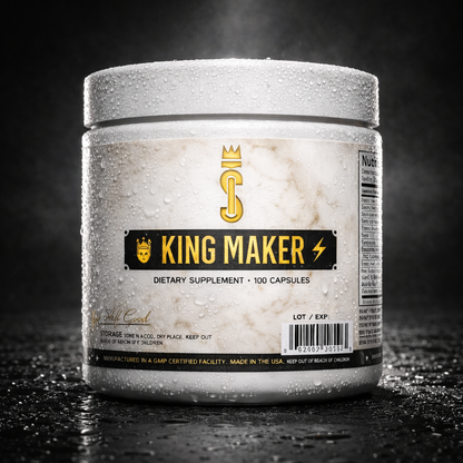 KingMaker™ – Suplemento Anabólico Masculino que Maximiza Testosterona, Explosiona tu Fuerza y Esculpe tu Físico