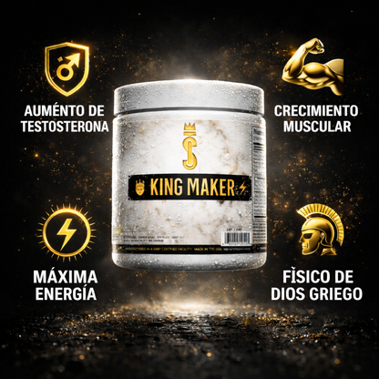 KingMaker™ – Suplemento Anabólico Masculino que Maximiza Testosterona, Explosiona tu Fuerza y Esculpe tu Físico
