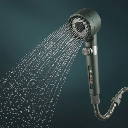 AquaSpa Pro™ – Cabezal Masajeador con Doble Filtro Purificador, 3 Modos de Presión y Cuidado Total para Piel y Cabello