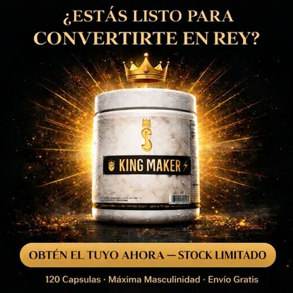 KingMaker™ – Suplemento Anabólico Masculino que Maximiza Testosterona, Explosiona tu Fuerza y Esculpe tu Físico