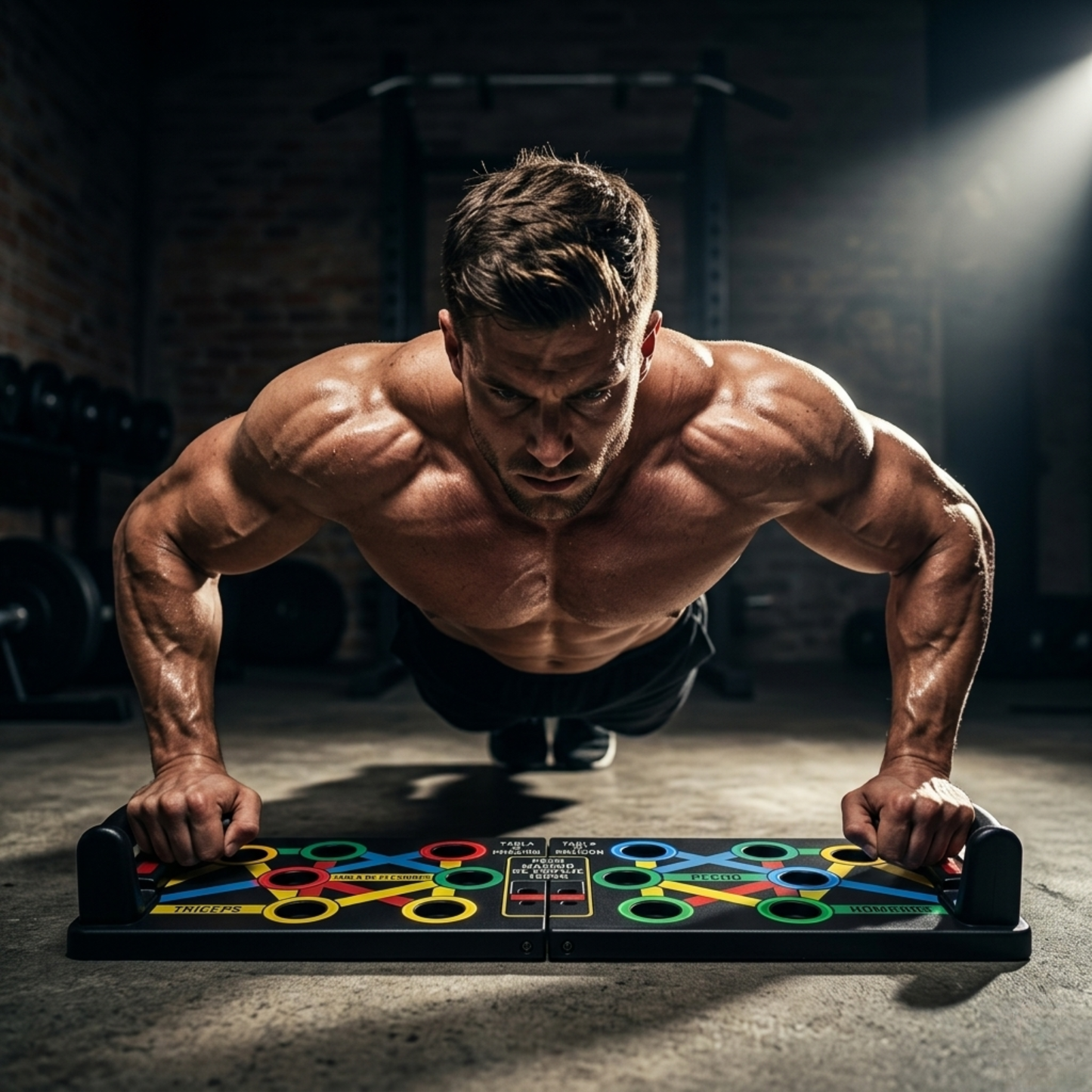 BodyPress Pro™ – Tabla de Flexiones con 14 Posiciones para Definir Pecho, Hombros, Tríceps y Espalda desde Casa